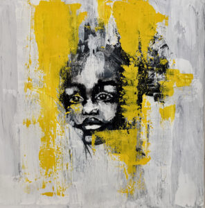 questa serie raccoglie storie di sguardi che raccontano storie vere, emozioni potenti, raccolte dietro sguardi che bucano la tela per arrivare dentro l'anima. Le mennellate materiche di gesso ed acrilici , vengono graffiate da un accenno di colore che irrompe su questi volti potenti.